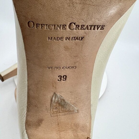 Officine Creative Women Size EU 39 Us 9 Cream Tan Suede Back Zip Ankle Boot - Picture 12 of 16